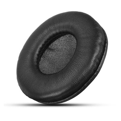 सांस लेने योग्य चमड़ा हेडफ़ोन कान पैड व्यावहारिक पुन: प्रयोज्य काला रंग